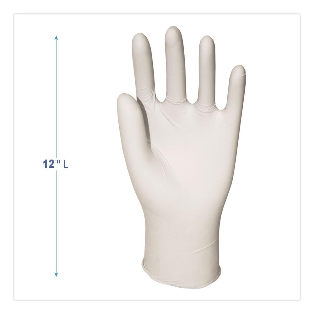 Boardwalk 345MCT General-Purpose Latex Gloves Natural Medium Powder-Free 4 2/5 mil 1000/Ctn