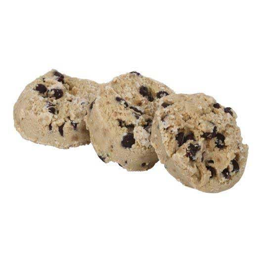 Otis Spunkmeyer Gourmet Chocolate Chip Cookie Dough, 3 oz Pre-Portioned, Ready-to-Bake, Bulk 107 Count Case for Food Service