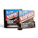 Kopiko Focus Coffee Candy - Have 80mg Caffeine per 2 Pieces for Energy & Mental Focus - Sugar-Free Hard Candy with Real Indonesian Coffee Extract (6