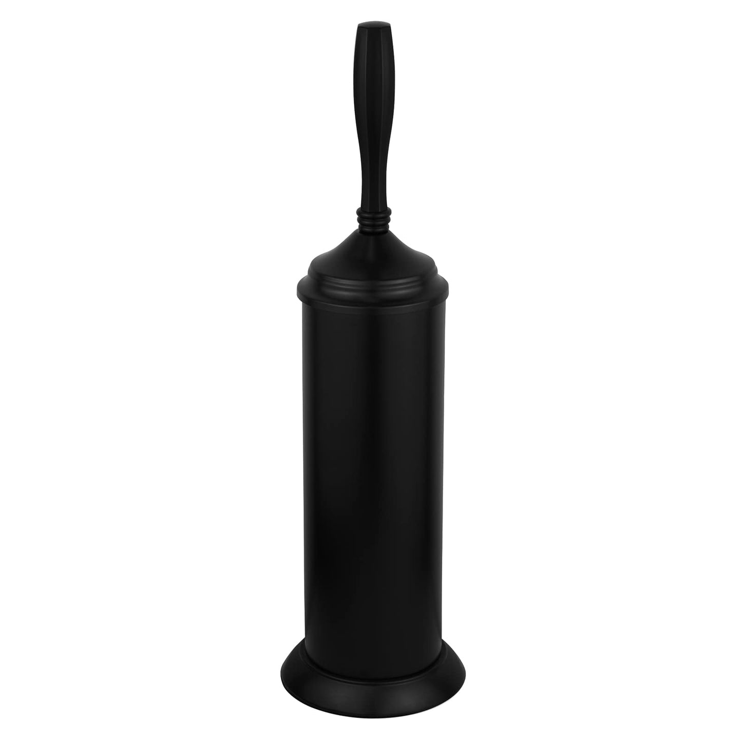 Splash Home Kolva Stainless Steel Toilet Brush with Holder, Bowl Scrubber with Durable Cleaning Bristles, Hidden Brush with Splash Protective Disc