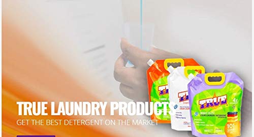 True Detergent Plant Based Fabric Softener - 101 Total Loads - Fabric Softener for Sensitive Skin - Made from Cotton Seeds - Concentrated Formula