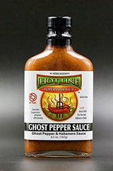 HOT LINE PEPPER PRODUCTS Gourmet Hot Sauces (2) Evil Ooze, 2) Ghost, 4 pack)
