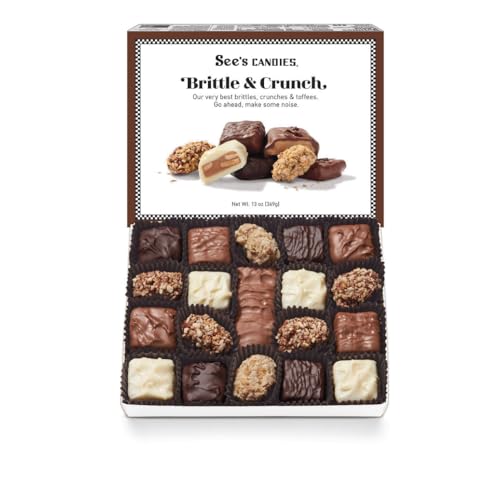 See's Candies 13 oz Brittle & Crunch Assorted Chocolate Box