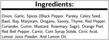 Mccormick Perfect Pinch Salt Free Signature Seasoning Blend, 0. 73 Gram - 500 per case.