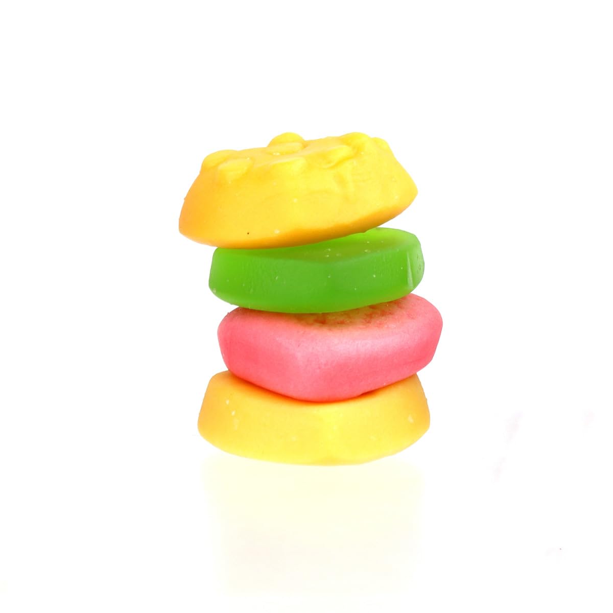 Valentines Krabby Patties 18 Count Exchange, Individually Wrapped Gummies with Cards for Gift Giving and Classroom