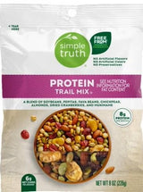 Simple Truth Protein Trail Mix, Soybeans, Pepitas, Almonds, Dried Cranberries, 8g Protein per Serving, 8 oz (2 Pack)
