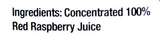 FruitFast 100% Pure Red Raspberry Juice Concentrate - 32 oz Quart Bottle | No Added Sugar, Unsweetened Raspberry Extract for Drinks, Smoothies