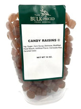 Candy Raisins, Bulk Size, (1 lb. Resealable Zip Lock Stand Up Bag)