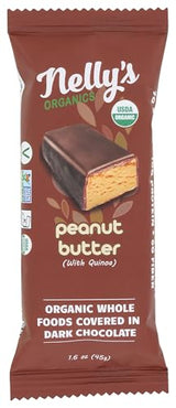 Nellys Organics Organic Dark Chocolate Peanut Butter Quinoa Bar, 1.6 OZ