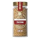 McCormick Gourmet Collection Thyme, Organic, Non GMO, Our Best Herbs & Spices, Warm, Aromatic Flavor Enhances Soups, Stews, Grilled Meats, Vegetables