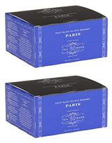 Harney & Sons Paris Tea Bags - Box of 50 Tea Bags (Pack of 2) Fruity Black Tea with Bergamot
