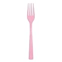 Lovely Pink Solid Plastic Forks (18ct) - Durable & Elegant Party Cutlery - Perfect For Parties, Picnics & Every Occasion