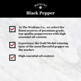 Watkins Organic Black Peppercorn Grinder, 2.6 Ounce