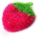 1 Pc Strawberry Colorful Scrubber, Non-Scratch Dish Scrubber, Household Cleaning Pad Scrubber Sponge, Non-Scratch Scrubber Cleaning Tools (Rose Red)
