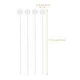 Tofficu 100sets Chocolate Bouquet Support Cups for Valentine Day Candy Holders Straws Flower Packaging Material for and Chocolates