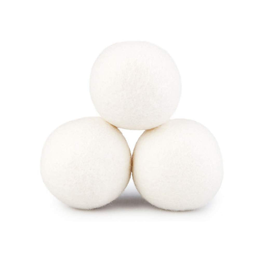 Wool Dryer Balls 6 Pack - XL Premium Reusable Dryer Balls Replace Laundry Drying Natural Fabric Softener