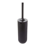 iDesign - 29567 Cade Bowl Brush and Holder, Toilet Cleaning Set for Bathroom, Matte Black 2 Each
