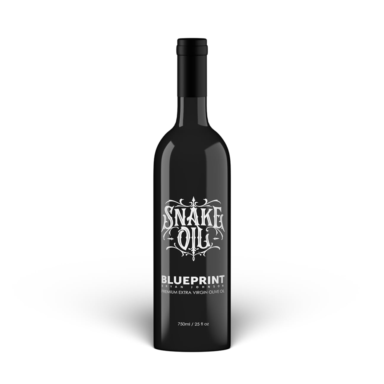 Blueprint Bryan Johnson Olive Oil - Snake Oil- High Polyphenol Extra Virgin Olive Oil (400+ mg/kg) - Cold Pressed, Early Harvest, First Cold Press