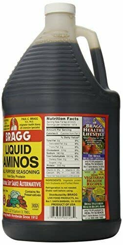 Bragg Liquid Aminos All-Purpose Seasoning - 128 fl oz - Gluten-Free Soy Sauce Alternative - Perfect for Stir-Fries and Cooking at Home (Pack of 4)