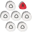 homsis 6+1 Pack Mop Head Replacement Compatible with O Ceda EasyWring Spin Mop Replace Refills for Ocedar, Deep Cleaning Machine Washable