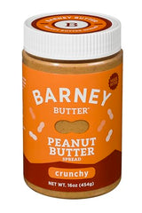 Barney Butter Peanut Butter, Crunchy, 16 Ounce Jar, Natural, No Stir, Non-GMO, Gluten Free, Keto, Vegan