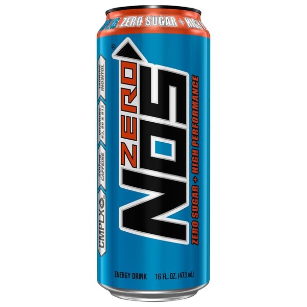 NOS Energy Drink Zero Sugar 16 Oz Can
