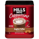 Hills Bros. Cappuccino Mix - Rich, Frothy Coffeehouse-Tasting Instant Drink Mix - Quick and Easy Preparation - Perfect for Hot & Iced Drinks