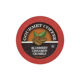 Blueberry Cinnamon Crumble Flavored Coffee Pods - 35 Count Gourmet Single Serve Cups Compatible with Keurig Brewers - Sweet, Fruity & Spiced Medium