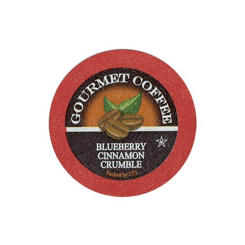 Blueberry Cinnamon Crumble Flavored Coffee Pods - 35 Count Gourmet Single Serve Cups Compatible with Keurig Brewers - Sweet, Fruity & Spiced Medium