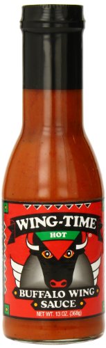 Wing Time Buffalo Wing Sauce, Hot, 13 Ounce