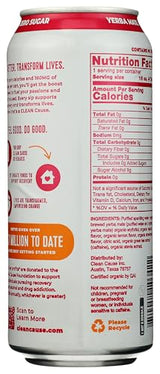 Clean Cause Organic Strawberry Lemonade Sparkling Yerba Mate, 16 Fl Oz
