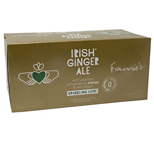 Frannie's Sparkling Beverage- Zero Calories & Sugar, Aspertame Free: 8-Pack 12 fl. oz. Cans (Irish Ginger Ale)