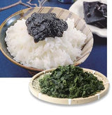 Takesan Tsukudani of Seaweed in bottle. TUKUDANI is a preserved food made with soy sauce. A traditional Japanese food that has been around for 400
