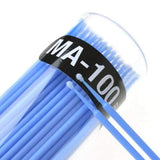 400 PCS/Pack Disposable Micro Applicator Brush Microbrushes Mutipurpose Regular(2.5mm) Blue