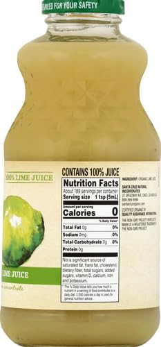 Santa Cruz Organic Organic Pure Lime Juice, 32 FZ