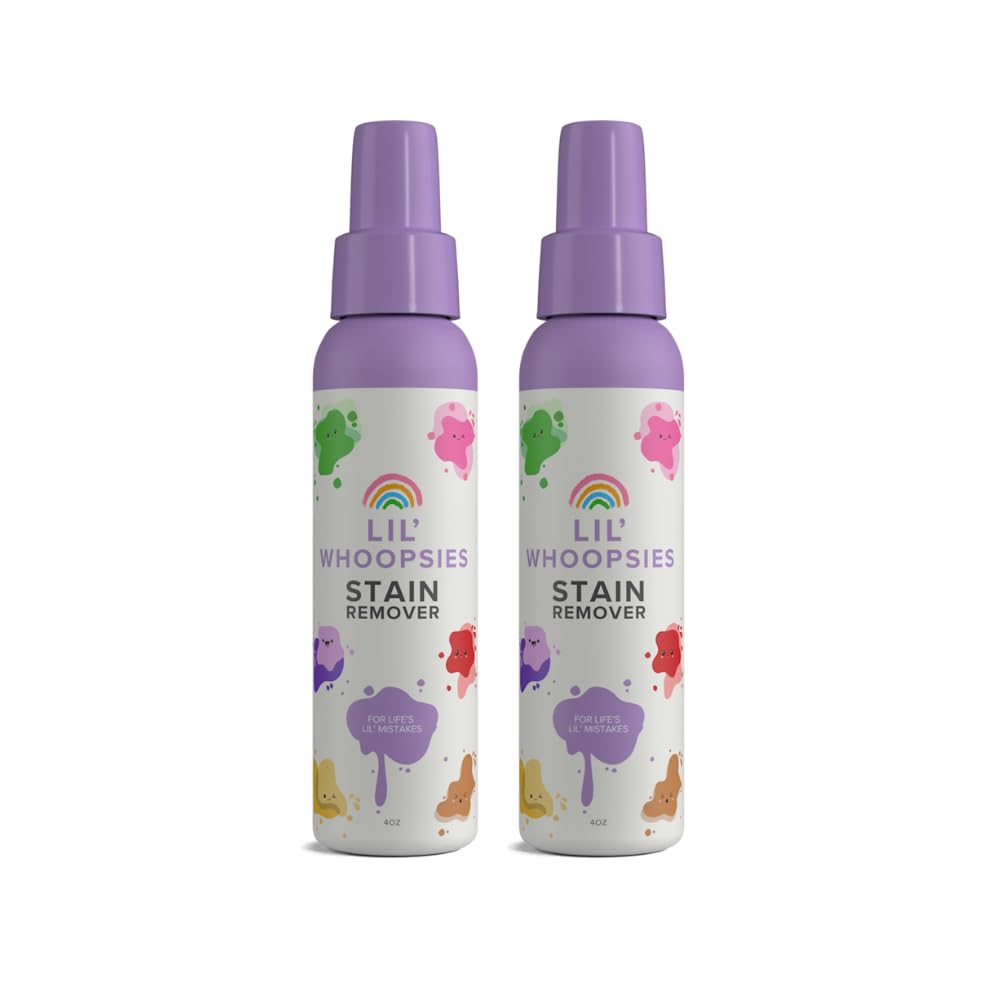 Lil’ Whoopsies Stain Remover - Baby & Family Laundry Essential - Removes Food, Formula, Grease, Coffee from Clothing, Fabric, Bedding, and More (2, 4