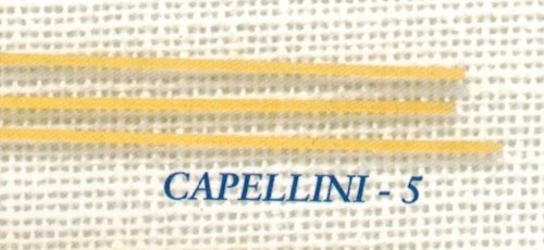 Capellini #5 Long Cut Pasta Case of Twenty (20) 1 .lb Pouches