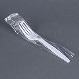 Individually Wrapped Plastic Utensil (100, White Fork)