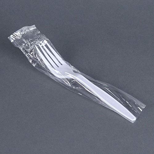 Individually Wrapped Plastic Utensil (100, White Fork)