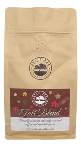 Fall Blend Coffee hand roasted beans, complex and spicy with notes of nutmeg, cinnamon, and pumpkin spice by SPLIT OAK COFFEE ROASTERS Medium Roast
