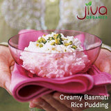 Organic Basmati Rice 4 LB Bag - Pure, Extra Long, Premium Quality from India - By Jiva Organics