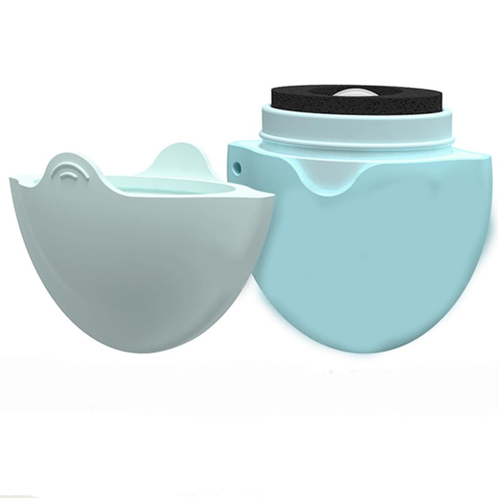 1 piece Silicone sunscreen applicator, portable body lotion applicator, water replenishing applicator (blue)