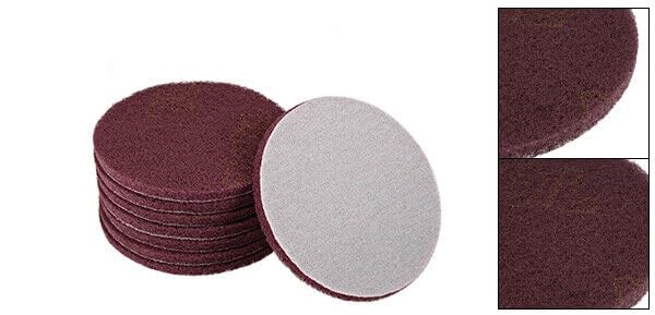 KONVER 5"" Inch Scrubber Scouring Pad 22 Pack Grit 240 Grit 320 Drill Scuffing Disc Hoop and Loop Surface Cleaning Tool