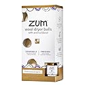 Zum Indigo Wild Laundry Dryer Balls Kit - Wool Laundry Balls for The Dryer - Essential Oil Spray - Reusable Drying Balls for Laundry - Frankincense