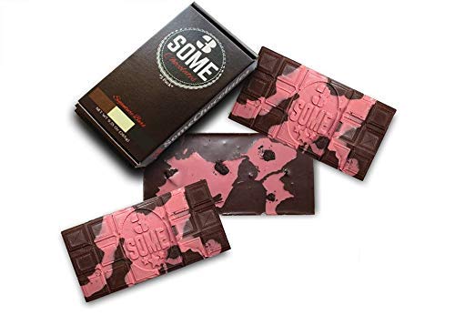 3 Some Chocolates Signature Gourmet Chocolate Bars (Ruby & Dark Chocolate Crunch Bar)