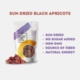 Arashan Natural Black Dried Apricots from Kyrgyzstan, 1lb - Unsulphured, Sun-Dried, No-Added Sugar, Sweet and Tangy, Ideal for Snacking, Baking