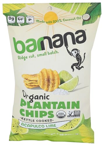 Barnana, Plantain Chips, Organic, Acapulco Lime, 5 Oz, 1 Count