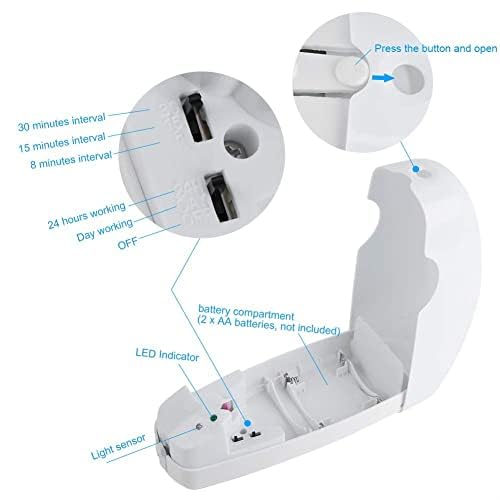 Automatic Air Freshener Wall Mounted Adjustable Fragrance Dispenser for Home Office and Hotel Use