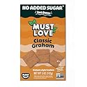 Must Love Classic Graham - No Added Sugar, Sweetened with Dates - Great for Pie Crust, Mini S'more, Cheese Boards - Simple Ingredients, Vegan