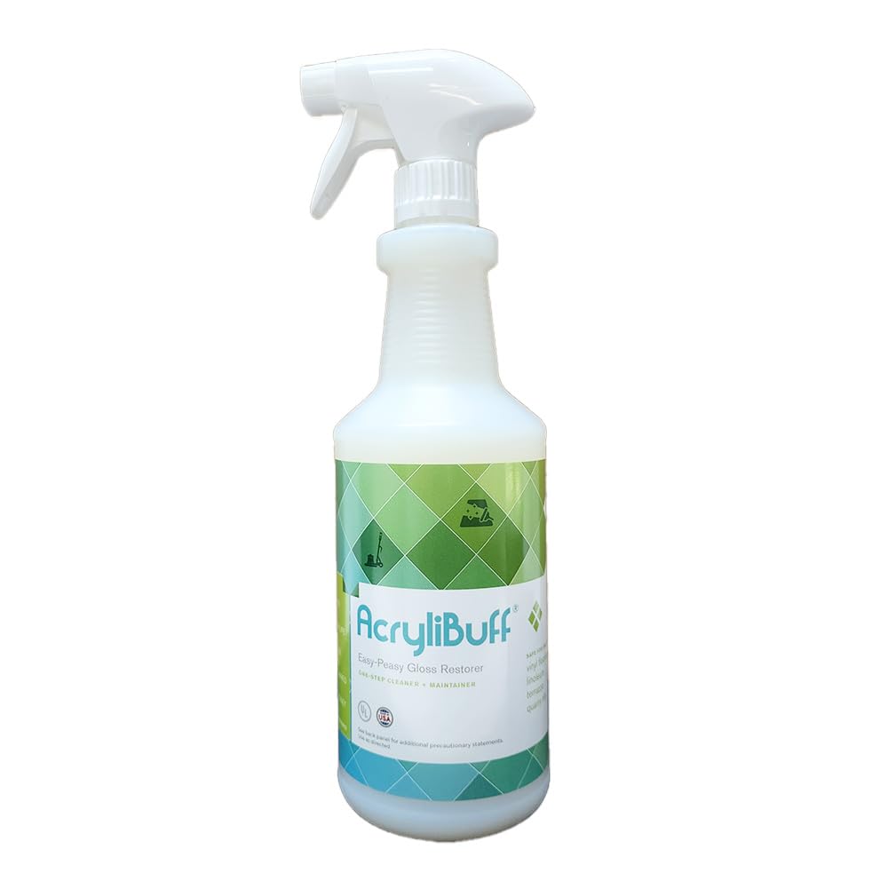 Jani-Source Acrylibuff Spray-On Buff Floor Wax Gloss Restorer, Quart (3-Pack)